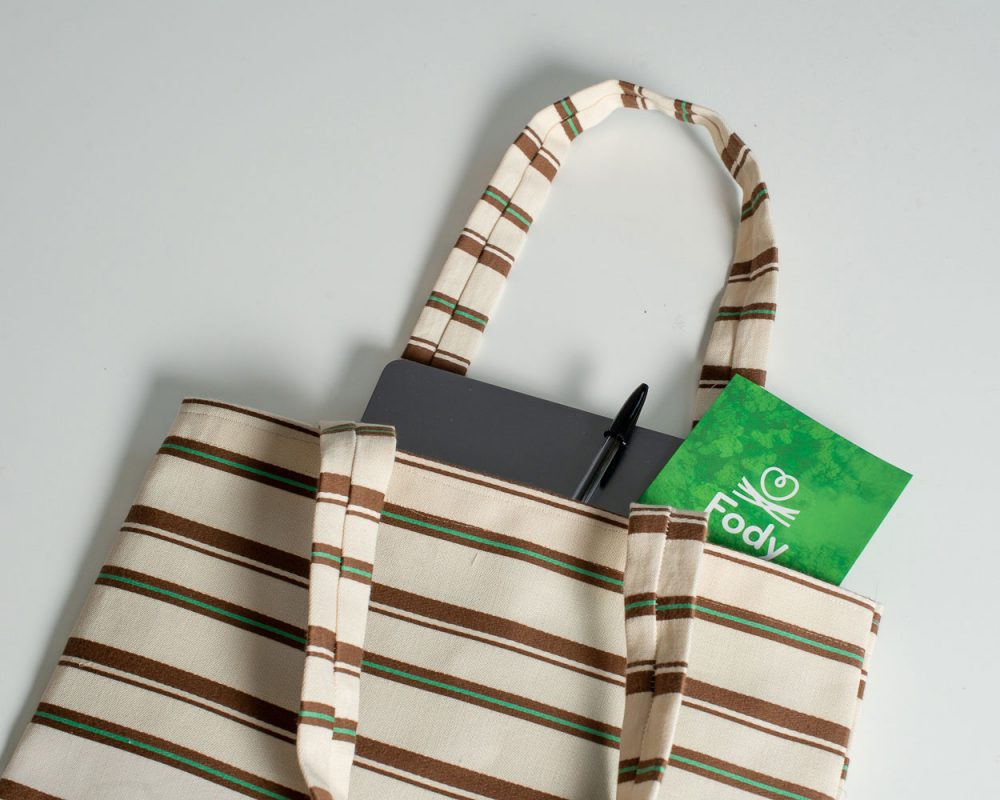 Shopper Bag fantasia Strisce - Fody Fabrics