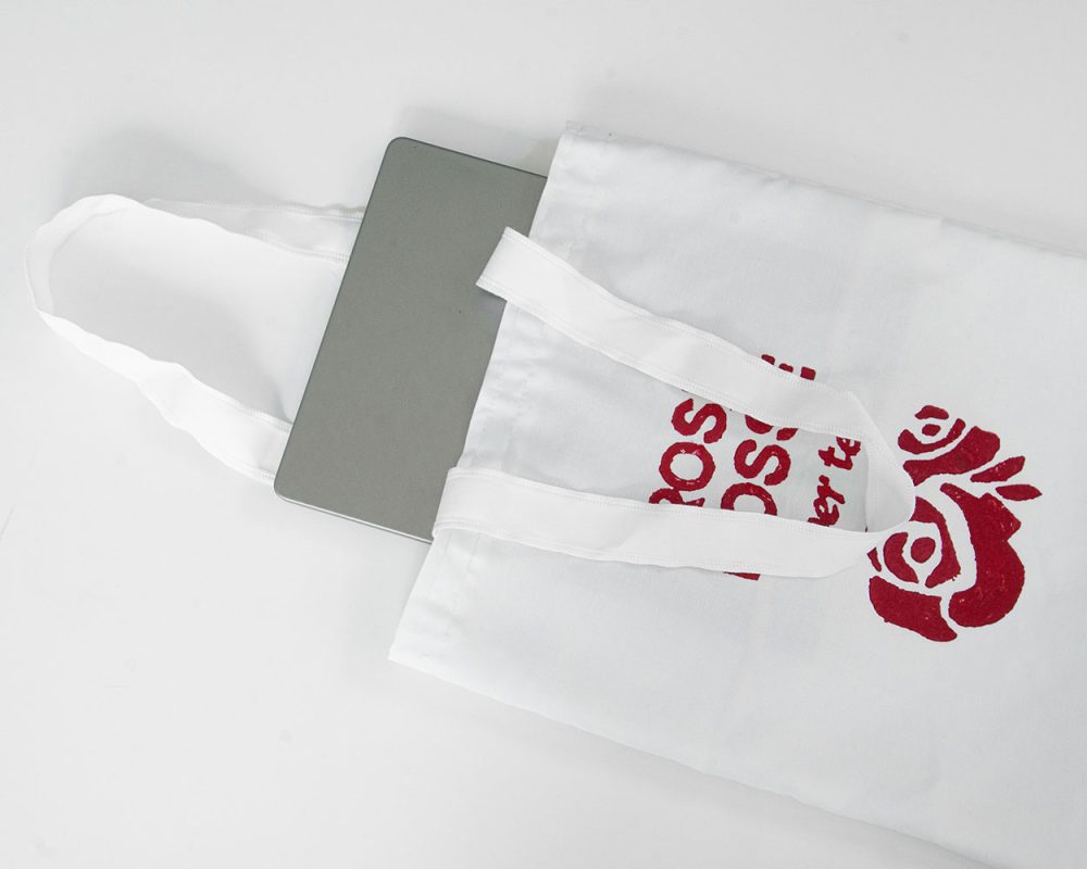 Shopper Bag Rose Rosse - Fody Fabrics