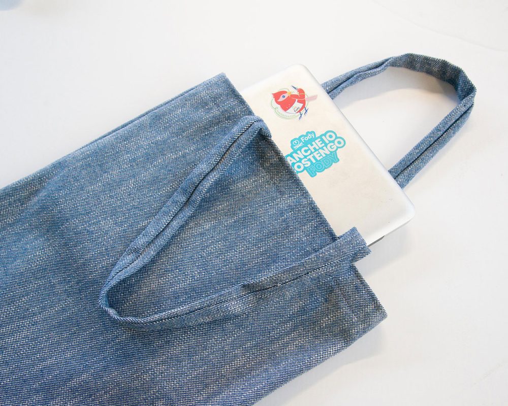 Shopper Bag Fantasia Jeans - Fody Fabrics