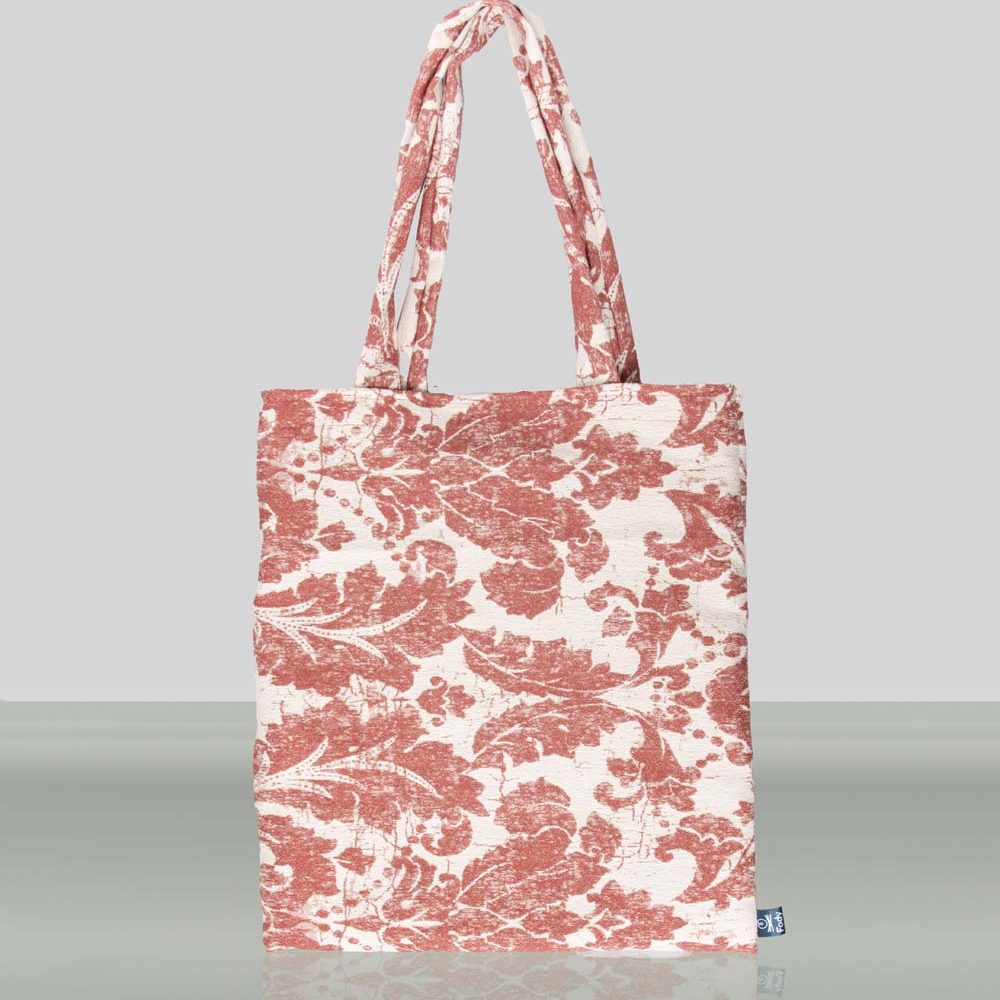 Shopper Bag Floreale Rossa - Fody Fabrics